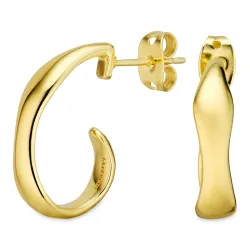 Halbkreolen in vergoldetes Messing - Eliné