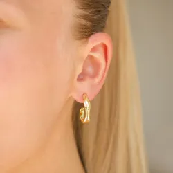 Halbkreolen in vergoldetes Messing - Eliné