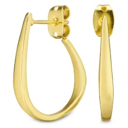 Halbkreolen in vergoldetes Messing - Eliné