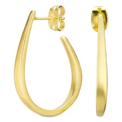 Halbkreolen in vergoldetes Messing - Eliné