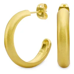 Halbkreolen in vergoldetes Messing - Eliné