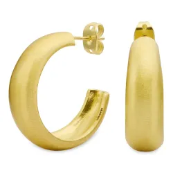 Halbkreolen in vergoldetes Messing - Eliné