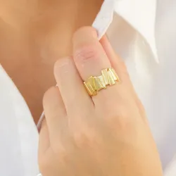 Ring aus vergoldetes Messing - Eliné