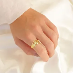 Ring aus vergoldetes Messing - Eliné