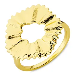 Blumen Ring aus vergoldetes Messing - Eliné