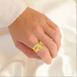 Ring aus vergoldetes Messing - Eliné