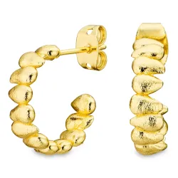 Halbkreolen in vergoldetes Messing - Eliné