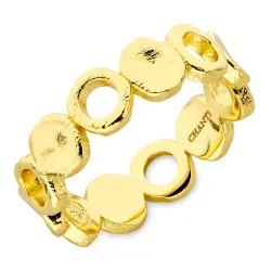 runder Ring aus vergoldetes Messing - Eliné