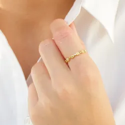 Ring aus vergoldetes Messing - Eliné