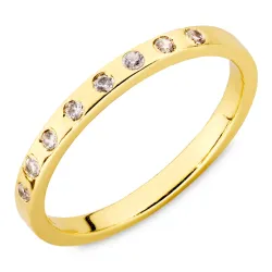 Zirkon Ring aus vergoldetes Messing - Eliné