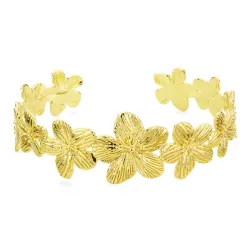 Blumen Armband aus vergoldetes Messing - Eliné