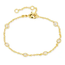 Zirkon Armband aus vergoldetes Messing - Eliné