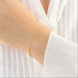 Armband aus vergoldetes Messing  x 2,0 mm  - Eliné