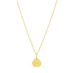 Schale Halskette aus vergoldetes Messing - Eliné