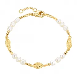 Perle Armband aus vergoldetes Messing - Eliné