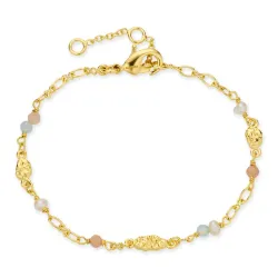 mehrfarbigem Armband aus vergoldetes Messing - Eliné