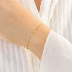 Armband aus vergoldetes Messing  x 2,1 mm  - Eliné