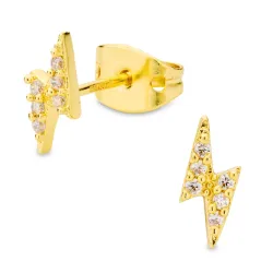 Blitz Ohrringe in vergoldetes Messing - Eliné