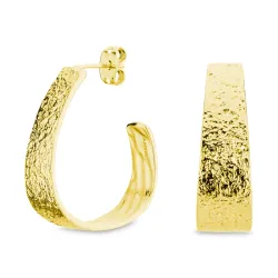 Halbkreolen in vergoldetes Messing - Eliné