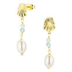 Ohrringe in vergoldetes Messing - Eliné