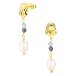 Ohrringe in vergoldetes Messing - Eliné