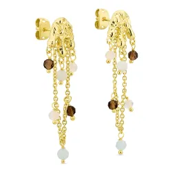 Ohrringe in vergoldetes Messing - Eliné