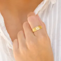 Ring aus vergoldetes Messing - Eliné