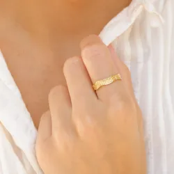 Ring aus vergoldetes Messing - Eliné