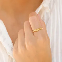 Ring aus vergoldetes Messing - Eliné