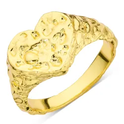 Herz Ring aus vergoldetes Messing - Eliné