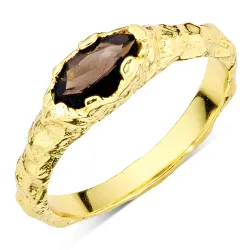 Quarz Ring aus vergoldetes Messing - Eliné