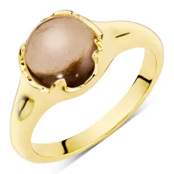 Quarz Ring aus vergoldetes Messing - Eliné