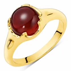 Granat Ring aus vergoldetes Messing - Eliné