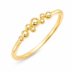 Kugel Ring aus vergoldetes Messing - Eliné