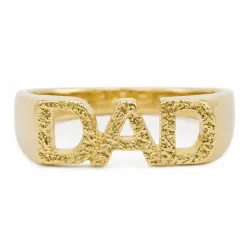 dad Ring aus vergoldetes Messing - My Letter