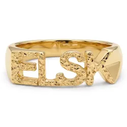elsk Ring aus vergoldetes Messing