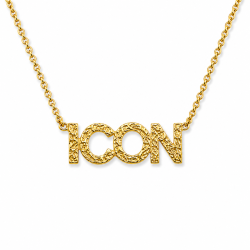 icon Halskette aus vergoldetes Messing - Eliné