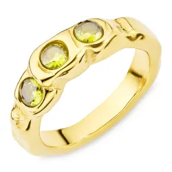 Wasserfest Ring aus vergoldetem Edelstahl - OCEANA
