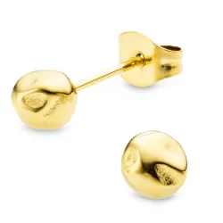 5 mm Wasserfester Ohrstecker in vergoldetem Stahl - OCEANA