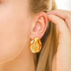 Wasserfester Ohrringe in vergoldetem Edelstahl - OCEANA