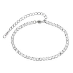 Wasserfest Zirkon Tennisarmband aus Stahl - OCEANA