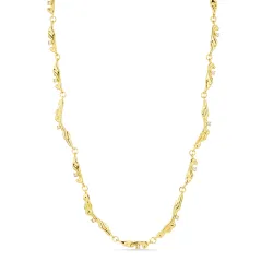 Wasserfest Zirkon Halskette aus vergoldetem Stahl - OCEANA