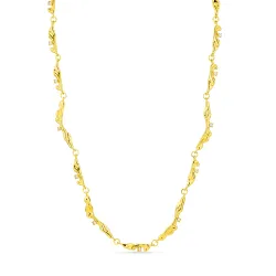Wasserfest Zirkon Halskette aus vergoldetem Stahl - OCEANA