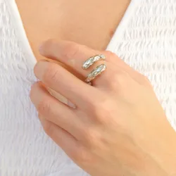 Wasserfest Ring aus Stahl - OCEANA