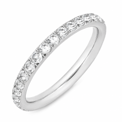Wasserfest Zirkon Ring aus Stahl - OCEANA