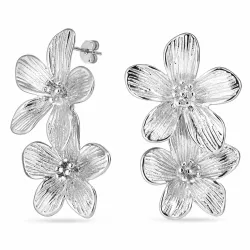 Wasserfester Blumen Ohrringe in Stahl - OCEANA