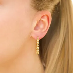 Wasserfester Halbkreolen in vergoldetem Edelstahl - OCEANA