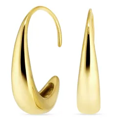 Wasserfester Halbkreolen in vergoldetem Edelstahl - OCEANA