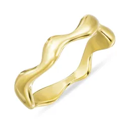 Wasserfest Ring aus vergoldetem Stahl - OCEANA