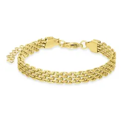 Wasserfest Armband aus vergoldetem Edelstahl  x 6 mm  - OCEANA